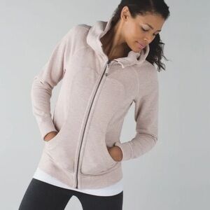 NWOT Lululemon Athletica Scuba Light Pink Zip-Up Jacket Size 6